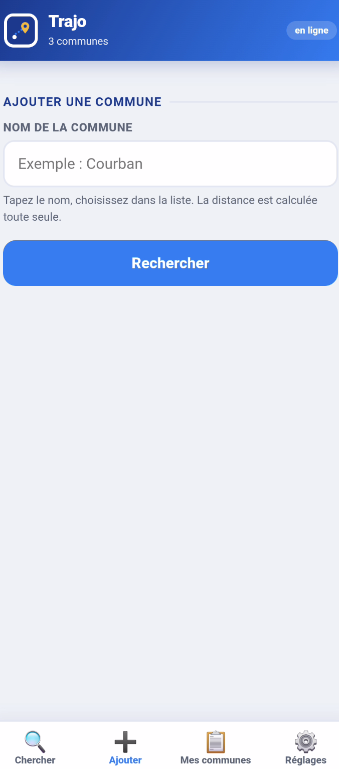Trajo, écran 2